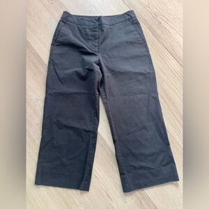 New York and Company Black Wide Leg Crop Pants size 2 short